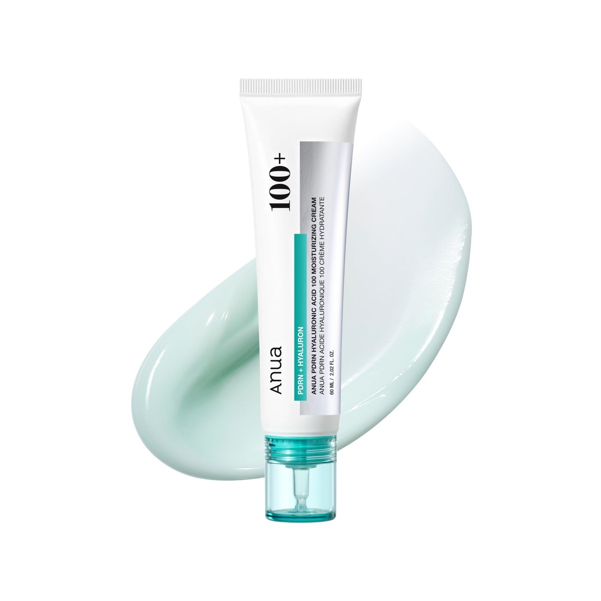 Anua PDRN Hyaluronic Acid 100 Moisturizing Cream – Lightweight Non-Greasy Hydrating Face Moisturizer with Salmon DNA for Glass Skin | Korean Skincare (2.02 fl oz) Avelisse