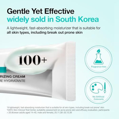 Anua PDRN Hyaluronic Acid 100 Moisturizing Cream – Lightweight Non-Greasy Hydrating Face Moisturizer with Salmon DNA for Glass Skin | Korean Skincare (2.02 fl oz) Avelisse