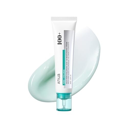 Anua PDRN Hyaluronic Acid 100 Moisturizing Cream – Lightweight Non-Greasy Hydrating Face Moisturizer with Salmon DNA for Glass Skin | Korean Skincare (2.02 fl oz) Avelisse