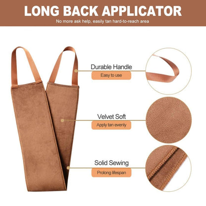 3-in-1 Self Tanning Mitts Set – Applicator Mitt, Tanning Brush & Back Applicator for Flawless Sunless Tan Avelisse