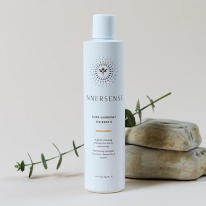 INNERSENSE Pure Harmony Hairbath Shampoo & Inspiration Conditioner Duo - Non-Toxic, Cruelty-Free Clean Haircare, 10 fl oz Each Avelisse