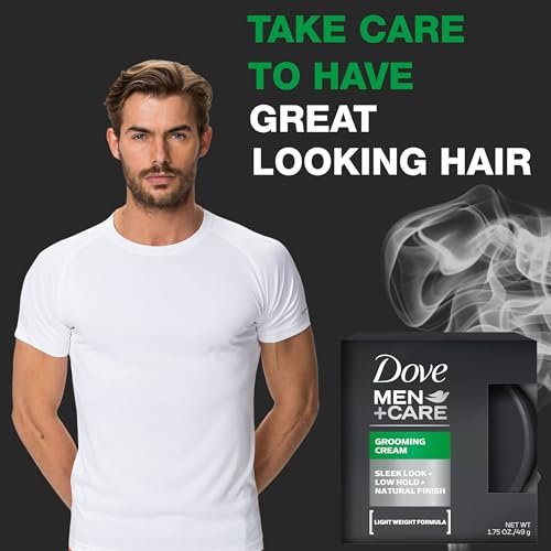 Dove Men+Care Grooming Cream, 3 Pack - Lightweight Hair Styling Cream for Men, Low Hold, Defines & Conditions, Natural Texture, 1.75 oz Each Avelisse