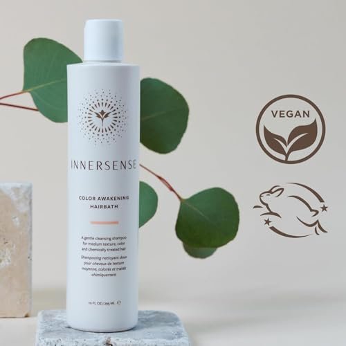 INNERSENSE Organic Beauty Color Awakening Hairbath Shampoo + Daily Conditioner Duo | Non-Toxic, Cruelty-Free Clean Haircare (10 fl oz each) Avelisse