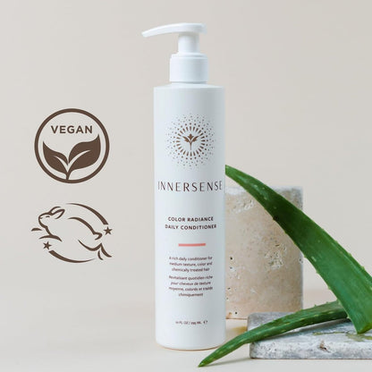 INNERSENSE Organic Beauty Color Awakening Hairbath Shampoo + Daily Conditioner Duo | Non-Toxic, Cruelty-Free Clean Haircare (10 fl oz each) Avelisse