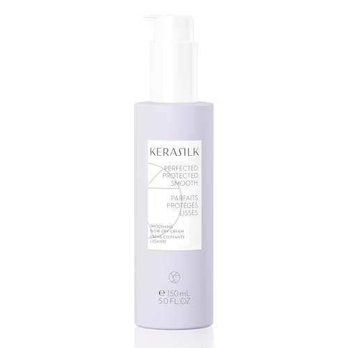 Kerasilk Smoothing Blow Dry Cream - Frizz Control & Heat Protection, Vegan & Sulfate Free, 150ml Avelisse