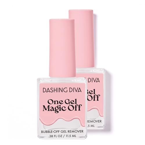 Dashing Diva Magic Off Gel Polish Remover - Damage-Free Bubble-Off Remover for One Gel - Includes Bonus Tool - 2-Pack Avelisse