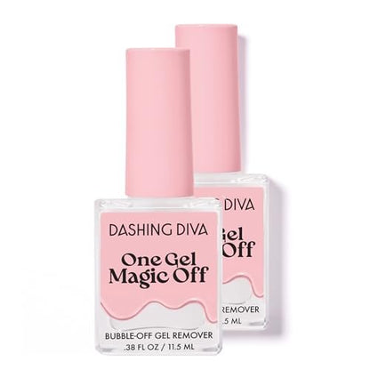 Dashing Diva Magic Off Gel Polish Remover - Damage-Free Bubble-Off Remover for One Gel - Includes Bonus Tool - 2-Pack Avelisse