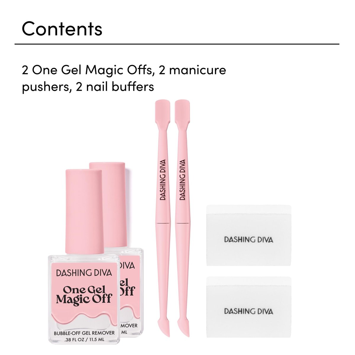 Dashing Diva Magic Off Gel Polish Remover - Damage-Free Bubble-Off Remover for One Gel - Includes Bonus Tool - 2-Pack Avelisse