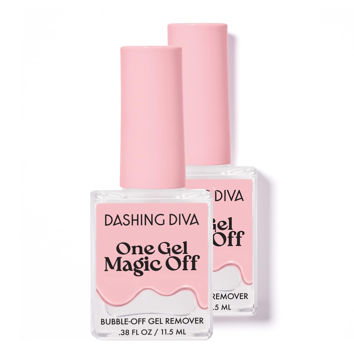 Dashing Diva Magic Off Gel Polish Remover - Damage-Free Bubble-Off Remover for One Gel - Includes Bonus Tool - 2-Pack Avelisse