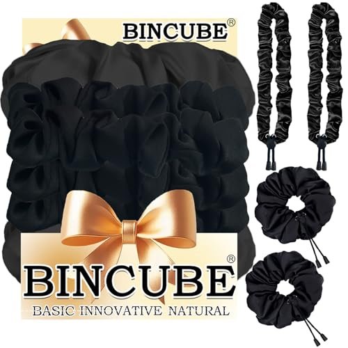4pcs Afro Puff Scrunchies - Adjustable Silk Hair Ties for Curly & Thick Hair, Extra Large Scrunchies for Natural Hairstyles - görsel 2
