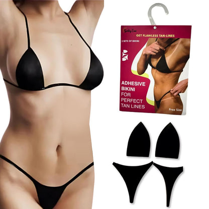 Seskytan Adhesive Bikini for Spray Tan Solution – 3-Pack Brazilian Self Tanning Bikini Tape for Flawless, Streak-Free Tan Lines – Gentle, No-Slip Fit for Sun, Spray & Bed Tanning – For All Skin Types Avelisse