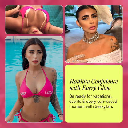 Seskytan Adhesive Bikini for Spray Tan Solution – 3-Pack Brazilian Self Tanning Bikini Tape for Flawless, Streak-Free Tan Lines – Gentle, No-Slip Fit for Sun, Spray & Bed Tanning – For All Skin Types Avelisse