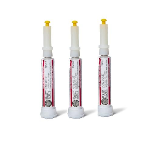 Beauty Secrets Drip & Clog Proof Nail Glue (3 Pack) – Clear Gel-Based Formula for Long-Lasting Nail Adhesion Avelisse