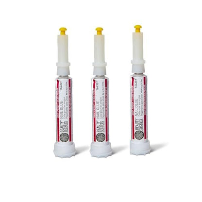 Beauty Secrets Drip & Clog Proof Nail Glue (3 Pack) – Clear Gel-Based Formula for Long-Lasting Nail Adhesion Avelisse