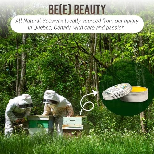 Beeswax Balm for Lips, Hands & Skin – Natural Multi-Purpose Moisturizer with Soothing Lavender Aromatherapy - görsel 12