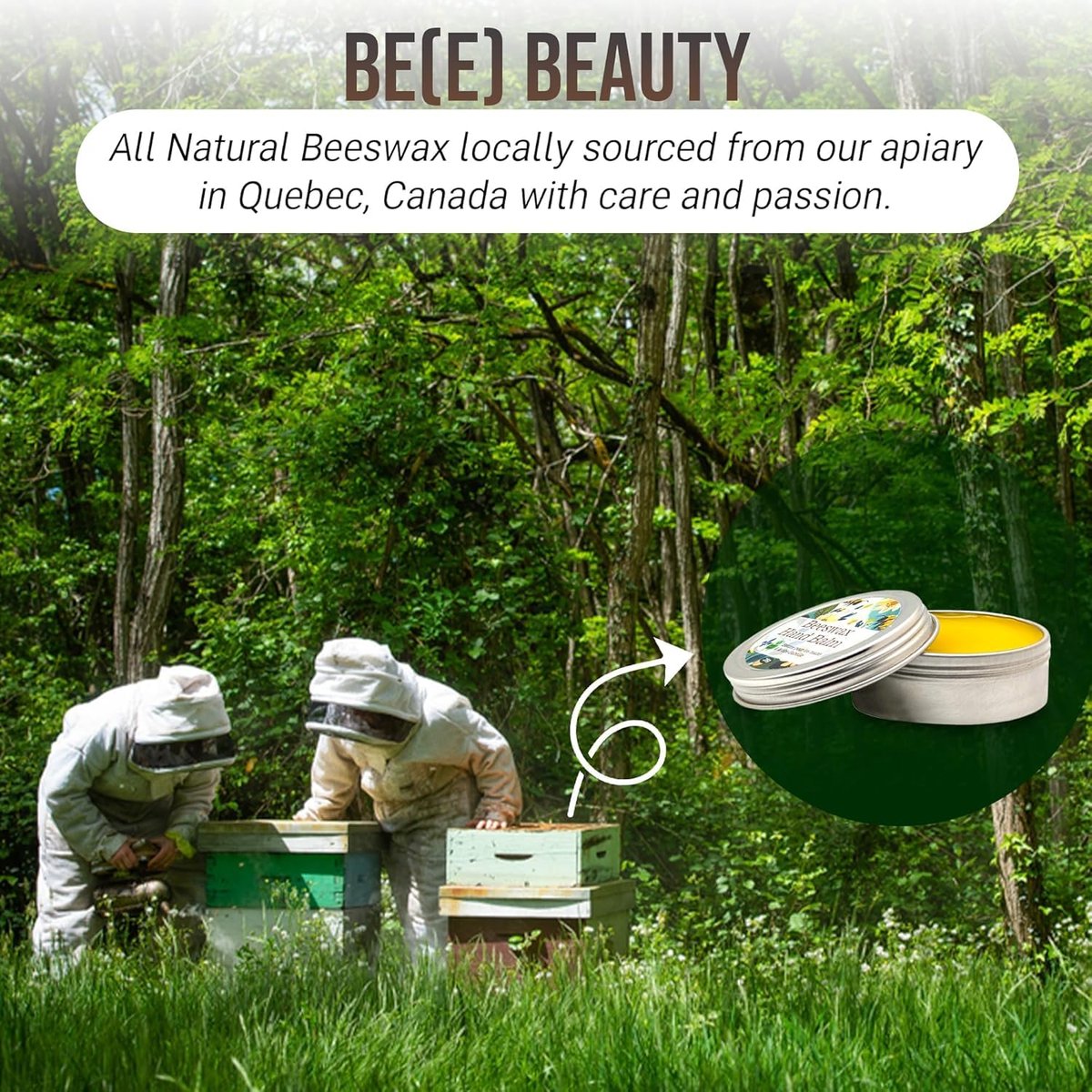 Beeswax Balm for Lips, Hands & Skin – Natural Multi-Purpose Moisturizer with Soothing Lavender Aromatherapy - görsel 11