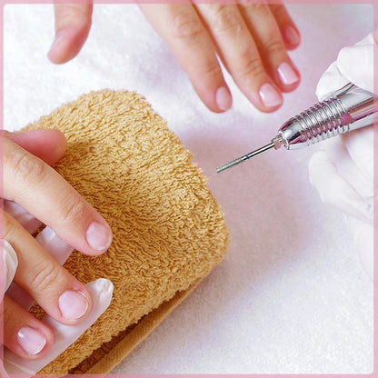 Professional Safety Diamond Nail Drill Bit Set - 30 Piece Carbide Cuticle Bits for Electric Manicure & Pedicure (3/32 inch)