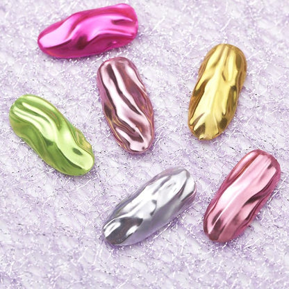 Green Chrome Nail Powder - Metallic Mirror Glitter Pigment for DIY Nail Art Decoration