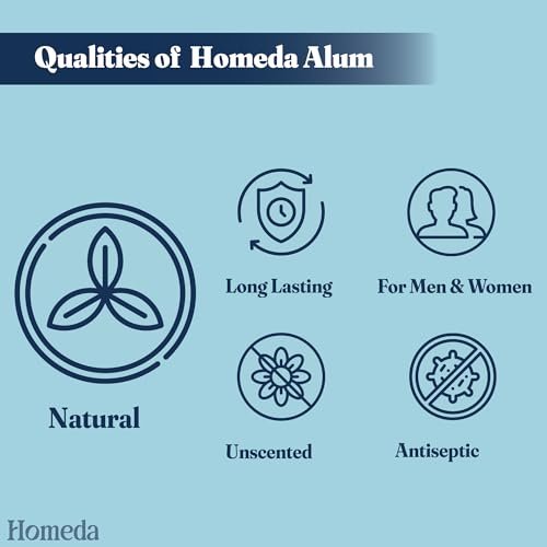 Homeda Alum Block for Shaving - Natural Alum Stone for Face & Underarm, Fitkari Deodorant for Men & Women with Storage Case (100g) - görsel 13