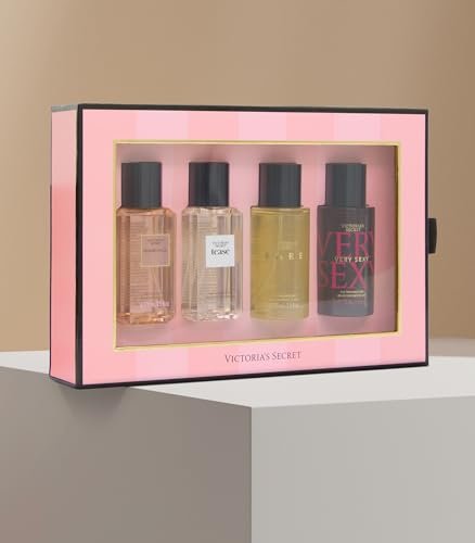 Victoria's Secret Fine Fragrance Mini Mist Gift Set, 4 Piece, Assorted Scents Avelisse