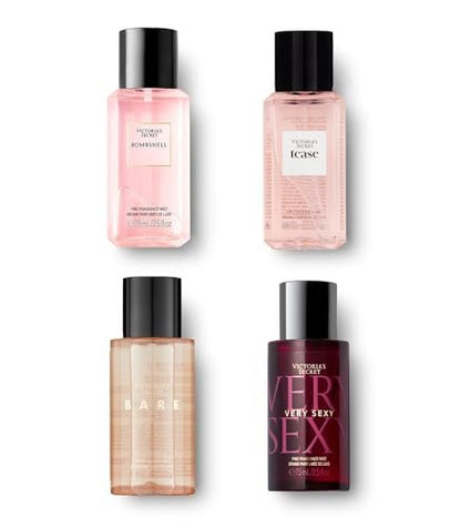 Victoria's Secret Fine Fragrance Mini Mist Gift Set, 4 Piece, Assorted Scents Avelisse