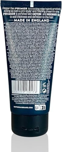 Dapper Dan Thickening Styling Cream Primer – Volumizing Hair Cream with Caffeine & Rosemary Oil, 2.71 oz - görsel 10