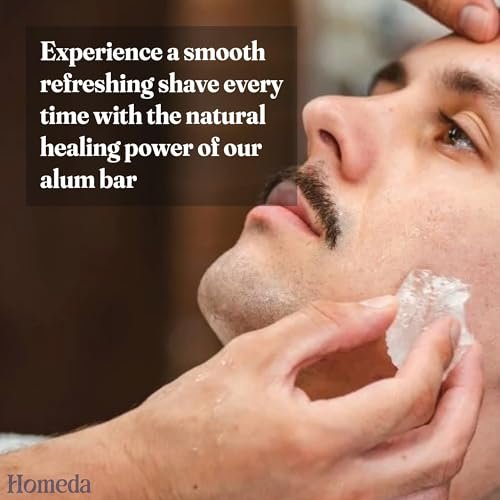 Homeda Natural Alum Block for Shaving & Deodorant – 100g x 2 Pieces with Storage Case - görsel 4