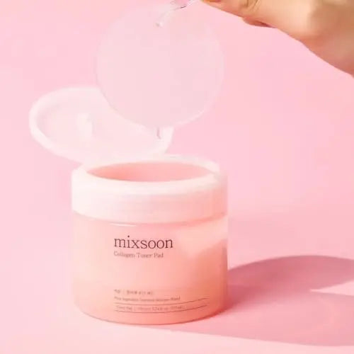 Mixsoon Collagen Toner Pad - Hyaluronic Acid, Hydrating, Firming & Smoothing Facial Pads for Elastic, Radiant Skin - Korean Glass Skin Care, 170ml / 5.74 fl.oz. Avelisse