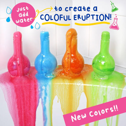 Mr. Bubble The Original Kids Bath Bomb Potions - Colorful Fizzy Fun with Foam & Bubble Science Beaker (Pack of 2)
