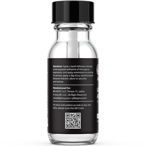 Big Kizzy Liquid Adhesive for Tape in Hair Extensions – Clear Silicone Bond Avelisse