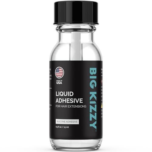 Big Kizzy Liquid Adhesive for Tape in Hair Extensions – Clear Silicone Bond Avelisse