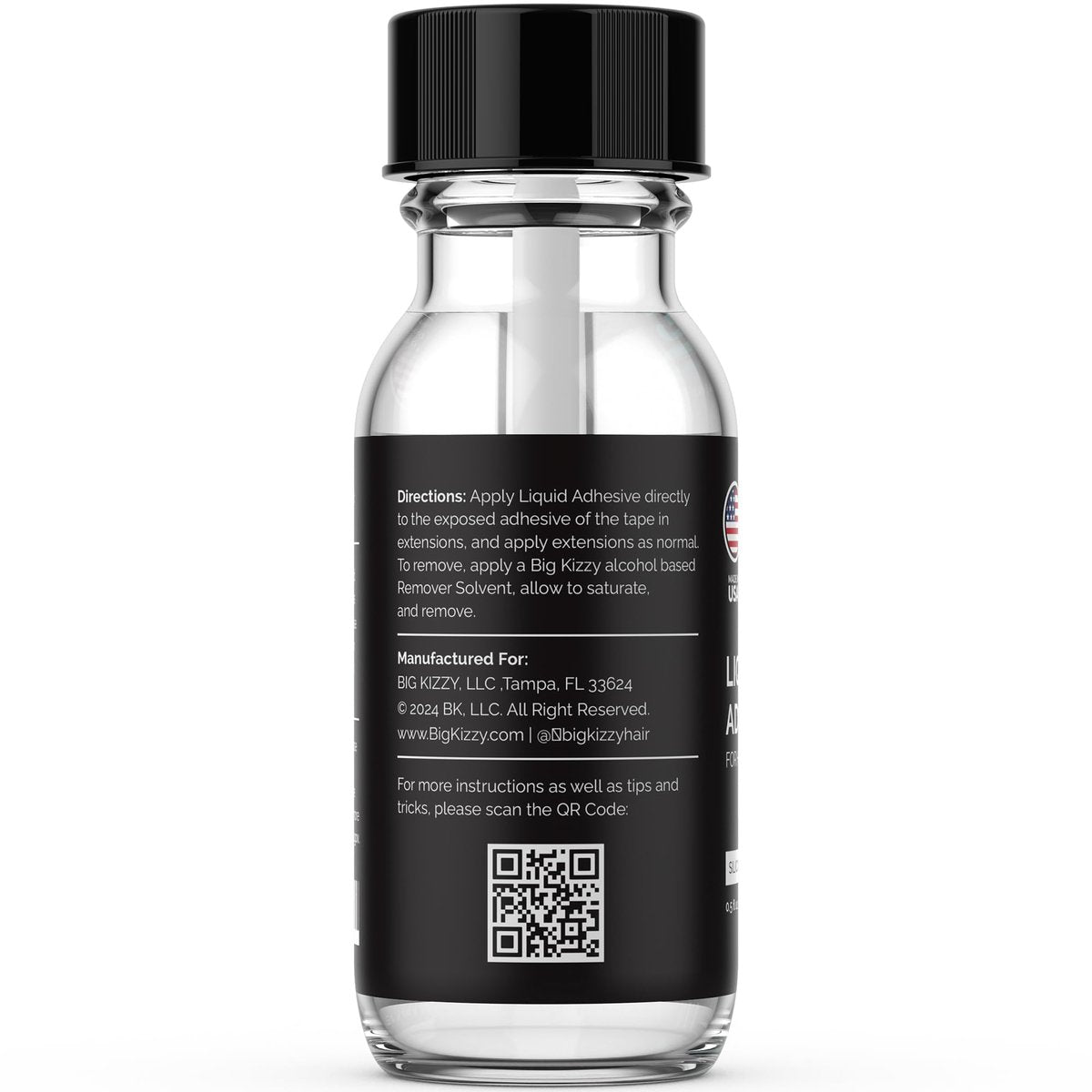 Big Kizzy Liquid Adhesive for Tape in Hair Extensions – Clear Silicone Bond Avelisse