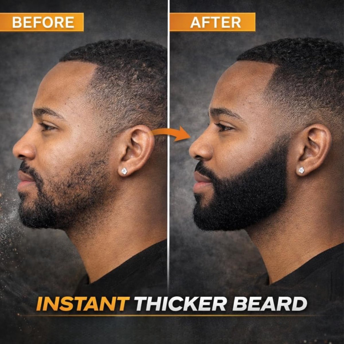 Hair Thickening Fibers (Black) + Fiber Locking Spray & Applicator Pump – Natural Fuller Hair & Beard Set by THE MAN KIT Avelisse