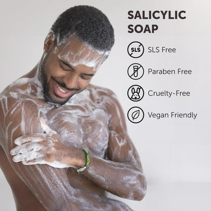VALITIC Salicylic Acid & Vitamin C Soap Bar 2-Pack – Exfoliating Face & Body Wash for Blackheads, Pores & Blemish-Prone Skin with Collagen, Hyaluronic Acid, Vitamin E Avelisse