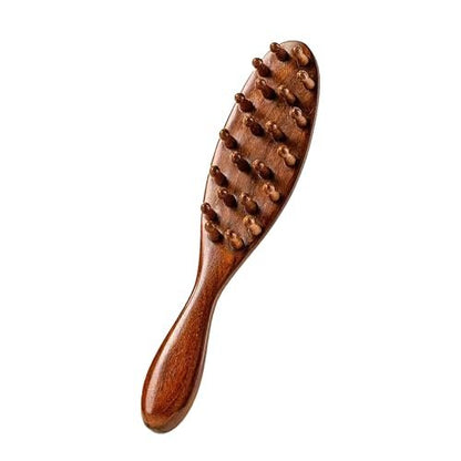 Locsanity Sandalwood Dreadlocks Brush - Natural Wooden Loc Brush with Wide Tooth Bristles for Dreads, Twists, Microlocs & Sisterlocks - Ergonomic Scalp Massage Comb for Detangling & Retwist Avelisse