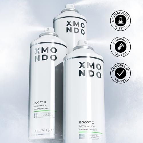 XMONDO Hair BOOST X Dry Shampoo – Zero Residue, Scalp Care with Saw Palmetto, Talc-Free, 5 oz Avelisse