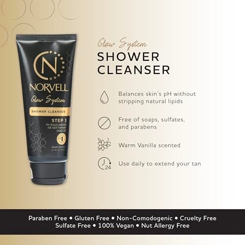 Norvell Post Sunless Self Tanner pH Balancing Cleanser - Travel Size Body Wash, 2.5 fl.oz - görsel 3