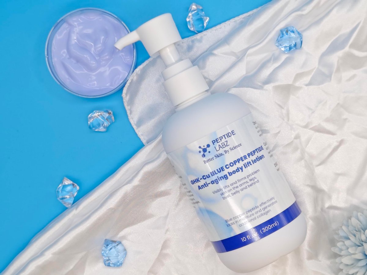 Copper Peptide & Hyaluronic Acid Body Lotion - Skin Revitalizing, Firming & Hydrating Formula - 10 Fl Oz Avelisse