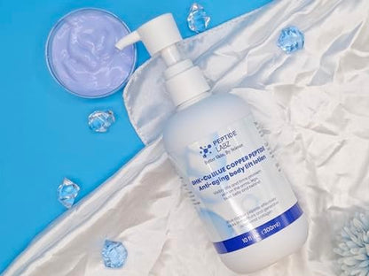 Copper Peptide & Hyaluronic Acid Body Lotion - Skin Revitalizing, Firming & Hydrating Formula - 10 Fl Oz Avelisse