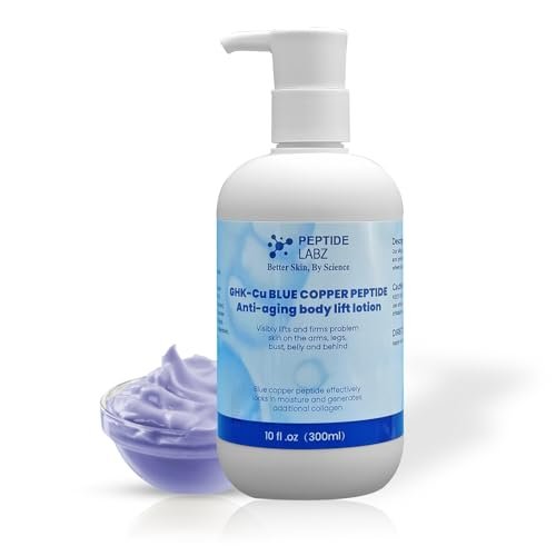 Copper Peptide & Hyaluronic Acid Body Lotion - Skin Revitalizing, Firming & Hydrating Formula - 10 Fl Oz Avelisse