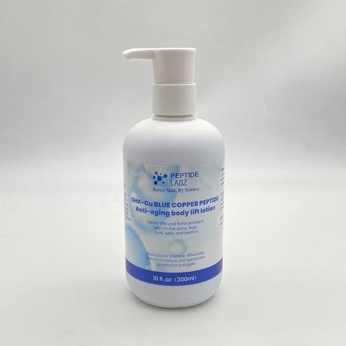 Copper Peptide & Hyaluronic Acid Body Lotion - Skin Revitalizing, Firming & Hydrating Formula - 10 Fl Oz Avelisse