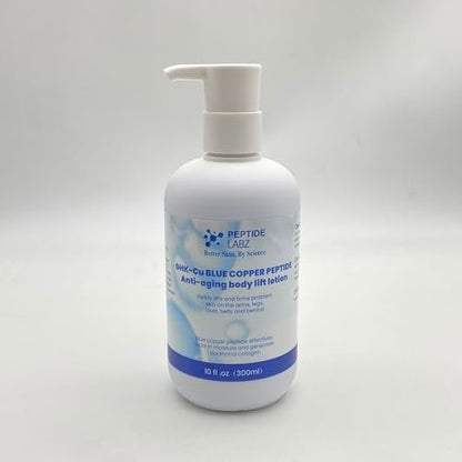 Copper Peptide & Hyaluronic Acid Body Lotion - Skin Revitalizing, Firming & Hydrating Formula - 10 Fl Oz Avelisse