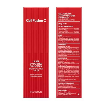 Cell Fusion C Laser UV Defense Sunscreen SPF 50 - PDRN Sunscreen with Lightweight Soft Matt Finish, Oxybenzone Free, Korean Skin Care, 50ml Avelisse
