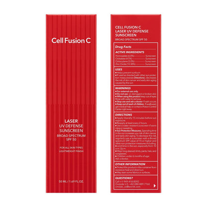 Cell Fusion C Laser UV Defense Sunscreen SPF 50 - PDRN Sunscreen with Lightweight Soft Matt Finish, Oxybenzone Free, Korean Skin Care, 50ml Avelisse