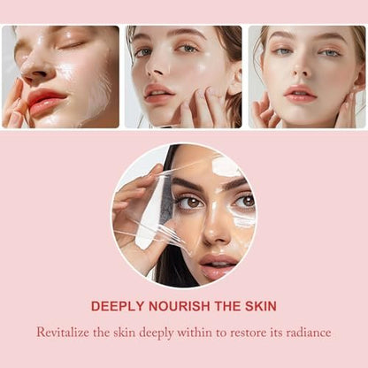 Ayzololo Collagen Night Wrapping Mask – Overnight Hydration & Elasticity with Peel-Off Finish, 2.53 fl oz (Brush Included)