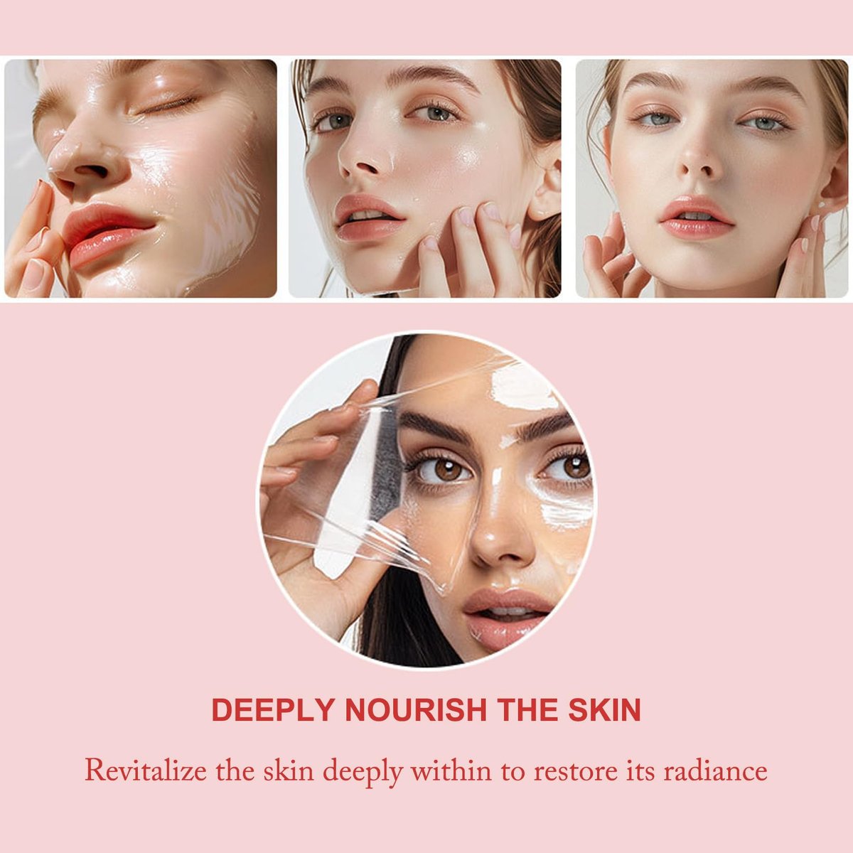 Ayzololo Collagen Night Wrapping Mask – Overnight Hydration & Elasticity with Peel-Off Finish, 2.53 fl oz (Brush Included) - görsel 9