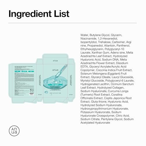 Anua PDRN Hyaluronic Acid Capsule 100 Serum Mask – Hydrating Face Mask for Glass Skin, Dewy Glow & Firm Looking Skin | Salmon DNA PDRN & Collagen | Korean Skin Care (10 Pack) Avelisse