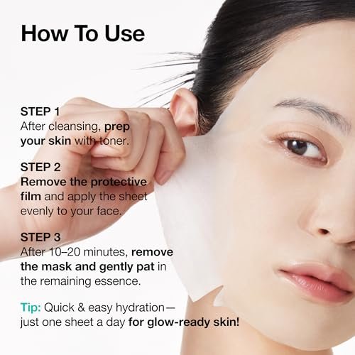 Anua PDRN Hyaluronic Acid Capsule 100 Serum Mask – Hydrating Face Mask for Glass Skin, Dewy Glow & Firm Looking Skin | Salmon DNA PDRN & Collagen | Korean Skin Care (10 Pack) Avelisse
