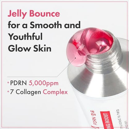 TOSOWOONG PDRN Collagen Jelly Cream – 5,000ppm Salmon DNA PDRN, Niacinamide, Hydrolyzed Collagen – Hydrating & Firming Face Moisturizer for Uneven Skin Tone, No Artificial Color, Korean Skin Care, 1.69 fl.oz