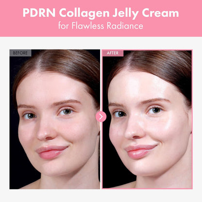 TOSOWOONG PDRN Collagen Jelly Cream – 5,000ppm Salmon DNA PDRN, Niacinamide, Hydrolyzed Collagen – Hydrating & Firming Face Moisturizer for Uneven Skin Tone, No Artificial Color, Korean Skin Care, 1.69 fl.oz